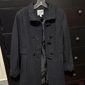 Nautica Women's Dark Gray Trench Coat